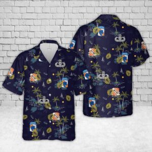 US Army 50th Signal Battalion (Abn) Hawaiian Shirt, US Army Hawaiian Shirt, Military Aloha Shirt