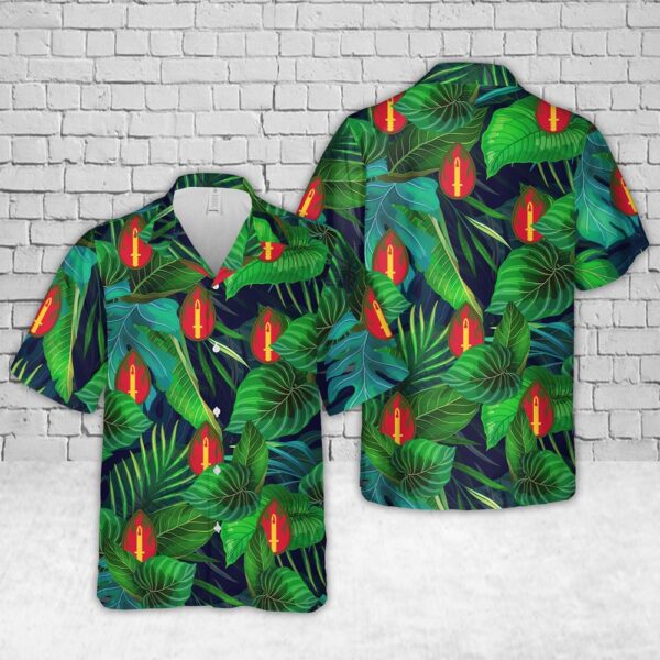 US Army 63rd Infantry Division Hawaiian Shirts, US Army Hawaiian Shirt, Military Aloha Shirt