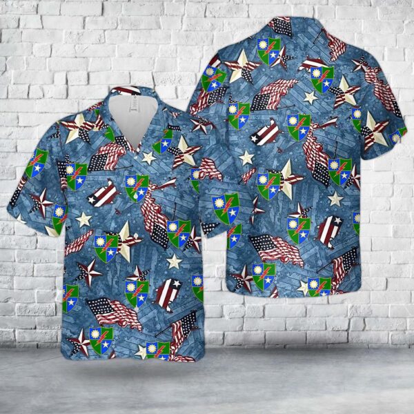 US Army 75th Ranger Regiment, 4th Of July Hawaiian Shirt, US Army Hawaiian Shirt, Military Aloha Shirt