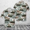 US Army Armored Personnel Carrier M113A12E HOTROD Hawaiian Shirt, US Army Hawaiian Shirt, Military Aloha Shirt