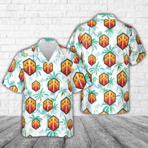 US Army Army 48th Chemical Brigade Hawaiian Shirt, US Army Hawaiian Shirt, Military Aloha Shirt