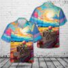 US Army Clark Airborne CA-1 Tractor World War II Hawaiian Shirt, US Army Hawaiian Shirt, Military Aloha Shirt