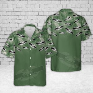 US Army Combat Armor Badge Hawaiian Shirt, US Army Hawaiian Shirt, Military Aloha Shirt