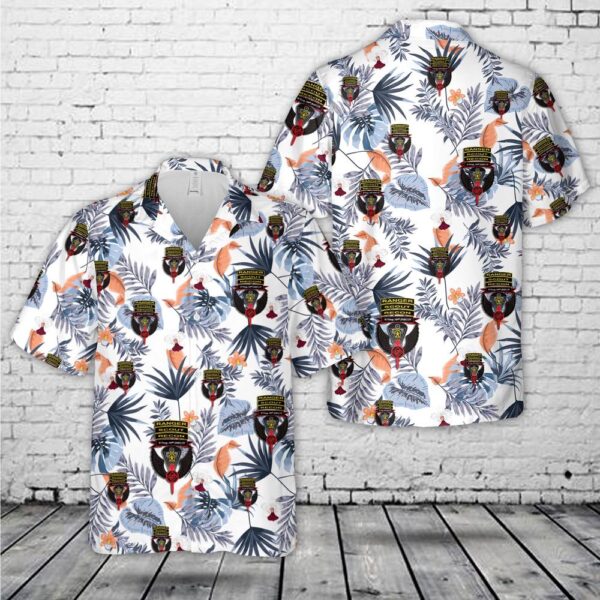 US Army Delta Troop 1-509th Hawaiian Shirt, US Army Hawaiian Shirt, Military Aloha Shirt