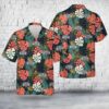 US Army Expert Field Medical Badge Hawaiian Shirt, US Army Hawaiian Shirt, Military Aloha Shirt