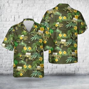 US Army Jp Willys Ambulance 15th EVACUATION HOSPITAL Hawaiian Shirt, US Army Hawaiian Shirt, Military Aloha Shirt