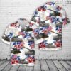 US Army M110 howitzer Flag Hawaiian Shirt, US Army Hawaiian Shirt, Military Aloha Shirt