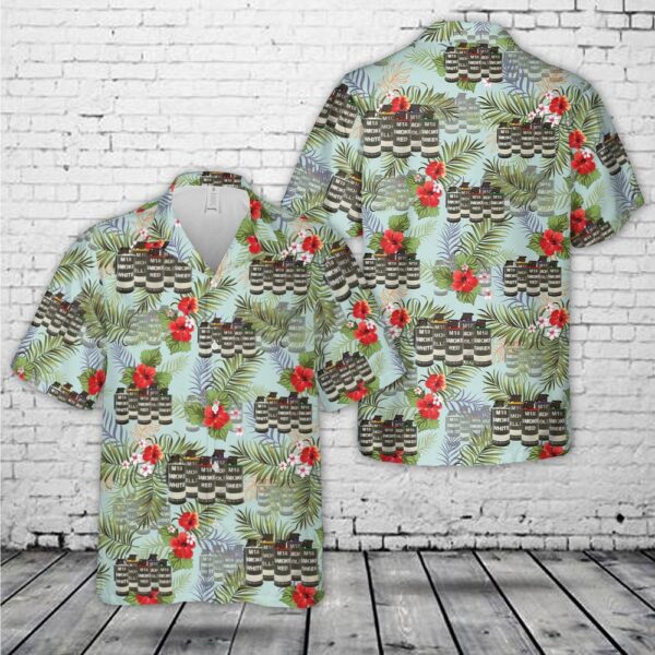 US Army M18 Colored Smoke Grenade Hawaiian Shirt, US Army Hawaiian Shirt, Military Aloha Shirt