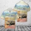 US Army M270 MLRS 20th Field Artillery Regiment, 4th Infantry Division Hawaiian Shirt, US Army Hawaiian Shirt, Military Aloha Shirt