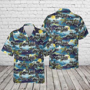 US Army M929 5-ton 6x6 Hawaiian Shirt, US Army Hawaiian Shirt, Military Aloha Shirt