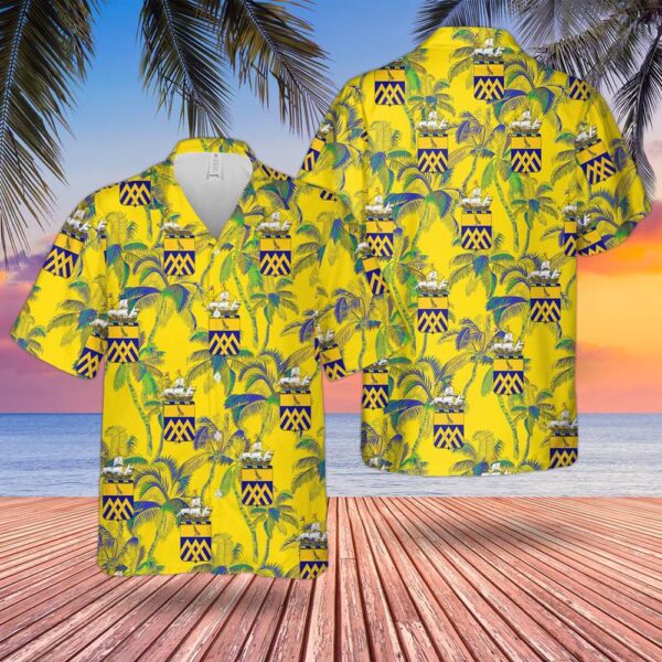 US Army New York Army National Guard 101st Cavalry Regiment Hawaiian Shirt, US Army Hawaiian Shirt, Military Aloha Shirt