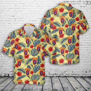 US Army Security Force Assistance Brigade SSI Hawaiian Shirt, US Army Hawaiian Shirt, Military Aloha Shirt