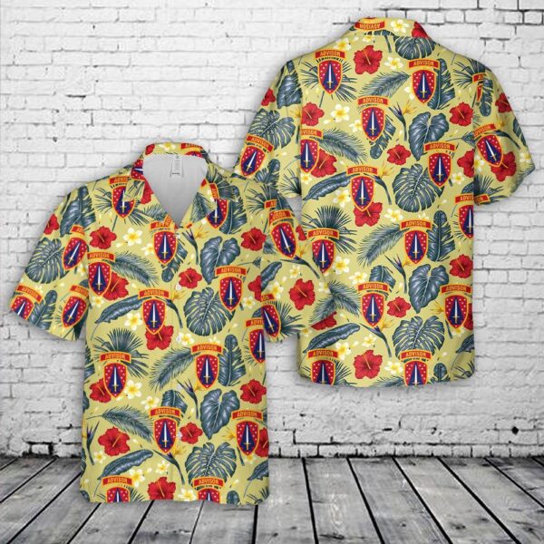 US Army Security Force Assistance Brigade SSI Hawaiian Shirt, US Army Hawaiian Shirt, Military Aloha Shirt
