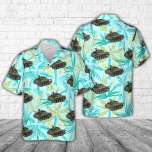 US Army Self Propelled A.A. Gun M42 Duster Hawaiian Shirt, US Army Hawaiian Shirt, Military Aloha Shirt