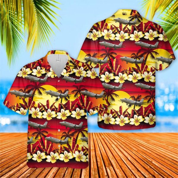 US Army UC-35A Citation 560 Ultra V Hawaiian Shirt, US Army Hawaiian Shirt, Military Aloha Shirt