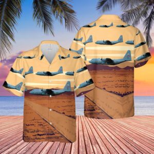 USAF Lockheed C-130H Hercules Tennessee Air National Guard Hawaiian Shirt, Air Force Aloha Shirt, Military Hawaiian Shirt