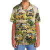 School Bus Vintage Water Color Hawaiian Shirt, Beach Hawaiian Shirt, Summer Aloha Shirt, Hawaiian Men Women