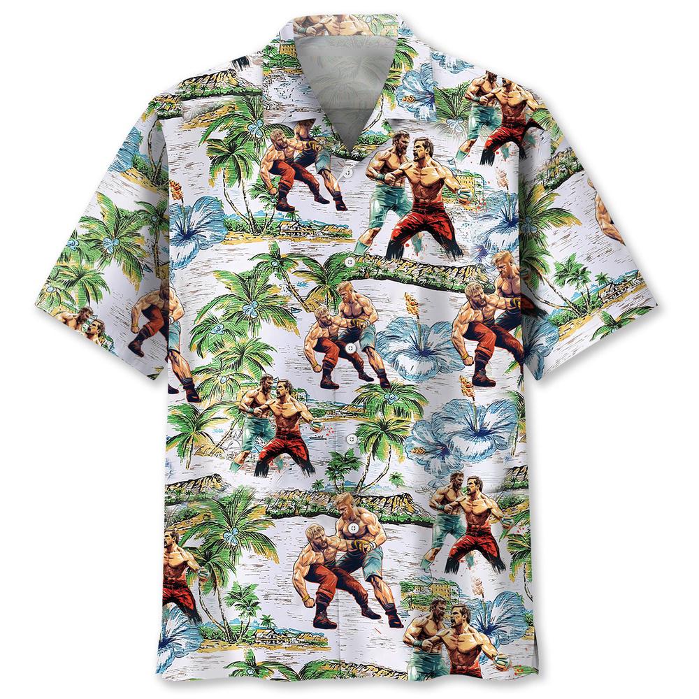 Vintage Color Wrestling Hawaiian Shirt, Beach Hawaiian Shirt,Family Hawaiian Shirt, Summer Aloha Shirt Vintage Color Wrestling Hawaiian Shirt, Beach Hawaiian Shirt,Family Hawaiian Shirt, Summer Aloha Shirt